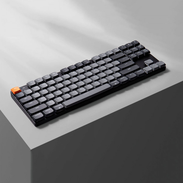 Keychron K1 QMK (Ver.6) Wireless White Backlight (Keychron Milk POM Red Switch)